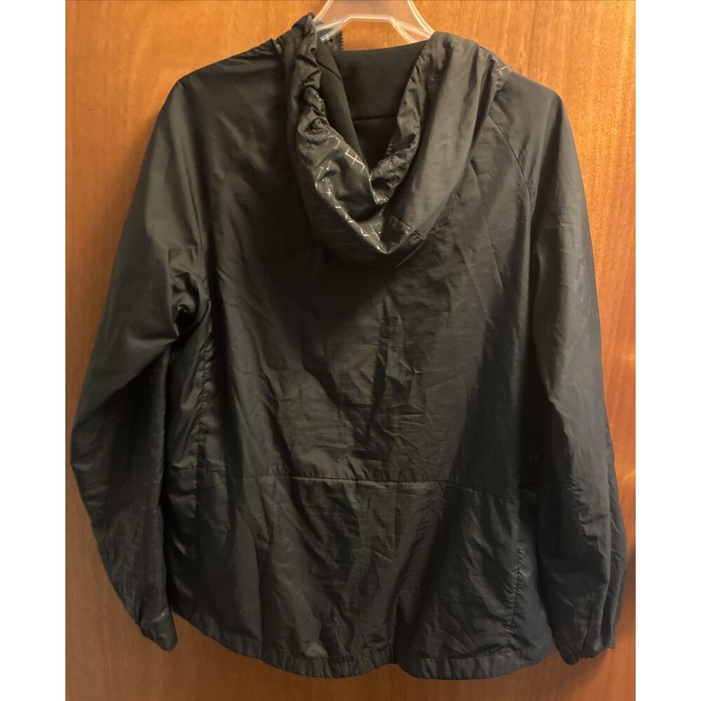 Nike Air Jacket Windbreaker Black Zip Up Woven Tech Utility Hoodie Mesh Lined M - Picture 10 of 16